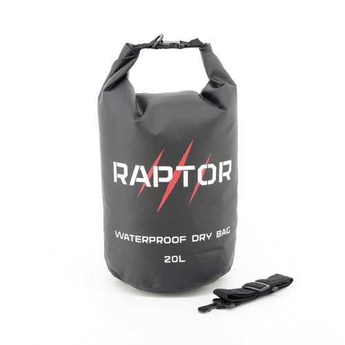 406 0032 100 Raptor Waterproof Dry Bag 20 Liter Black V 01