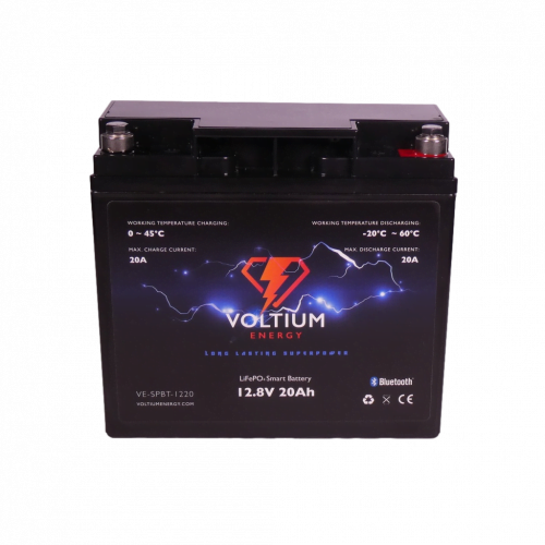 Voltium Energy LiFePO4 Smart battery 128V 20Ah