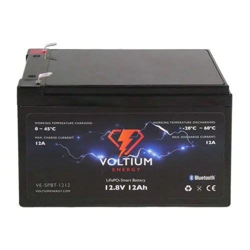 WEB 301 0012 100 Voltium Energy LifePO4 Smart Battery 12V 12Ah V 01