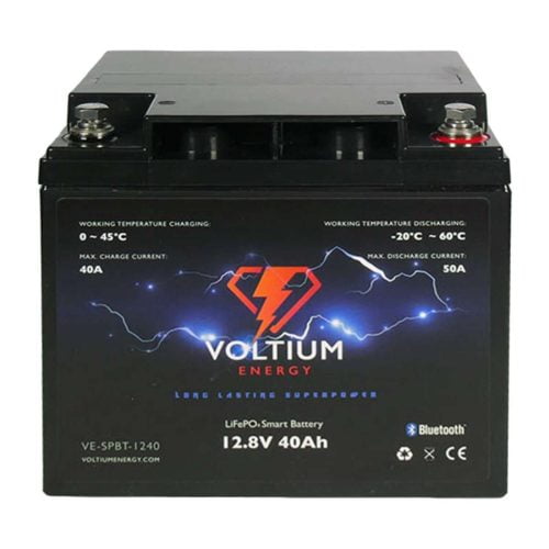 WEB 301 0040 100 Voltium Energy LifePO4 Smart Battery 12V 40Ah V 01