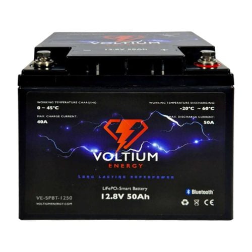 WEB 301 0050 100 Voltium Energy LifePO4 Smart Battery 12V 50Ah V 01