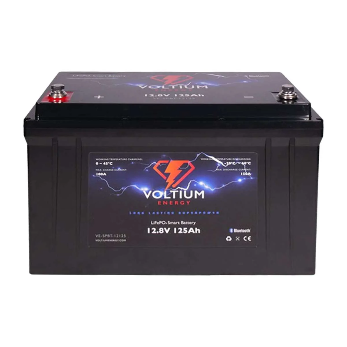 Voltium Energy LifePO4 Smart Battery 12,8V - 125Ah - Raptor Boats