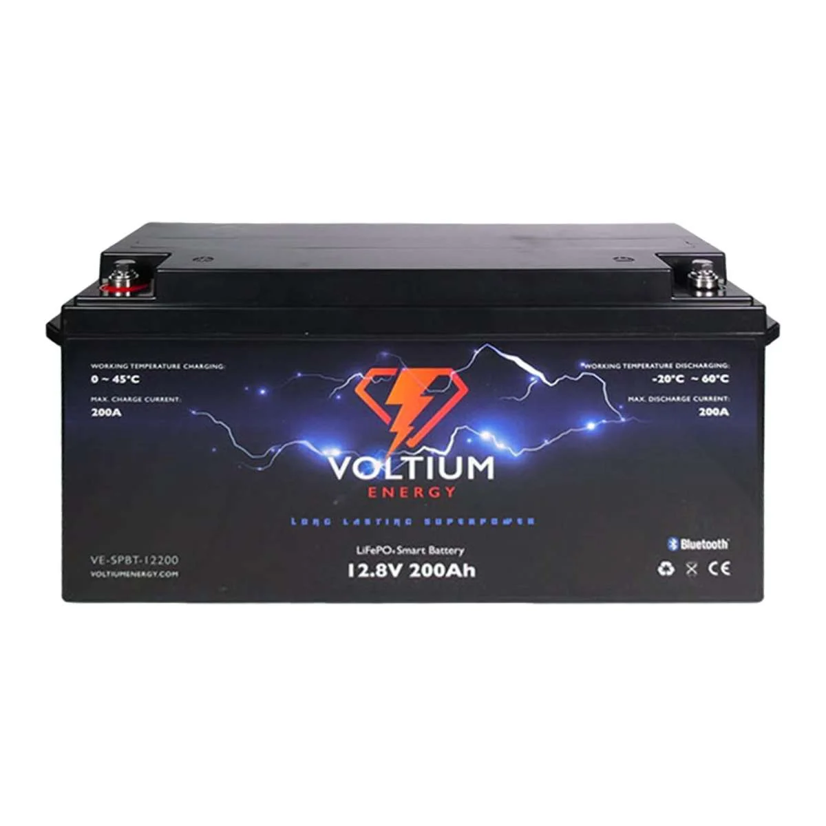Voltium Energy LifePO4 Smart Battery 12,8V - 200Ah - Raptor Boats