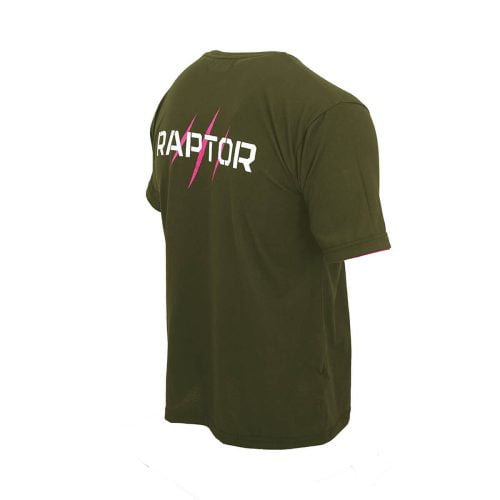 RAP DAM TSH OGP Raptor T Shirt Olivgrün Rosa V 04