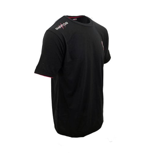 RAP DAM TSH ZWP Raptor T shirt Zwart Roze V 01