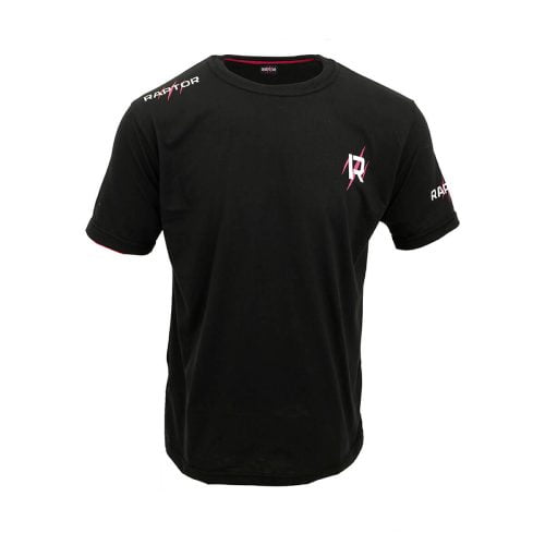 RAP DAM TSH ZWP Raptor T shirt Zwart Roze V 02