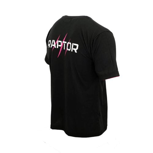 RAP DAM TSH ZWP Raptor T-Shirt Schwarz Rosa V 04