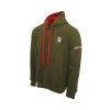 RAP HER HOO OGR Raptor Hoodie Olijfgroen Rood V 08