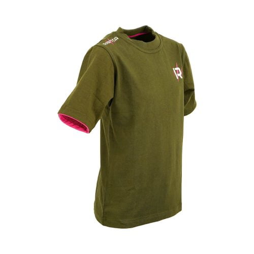 RAP KID TSH OGP Raptor Kinder T Shirt Olivgrün Rosa V 01