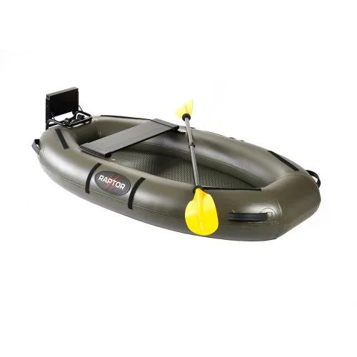 WEB 601 0008 260 Raptor Unhooking Mat Inflatable Oval incl Seat and Paddles XXXL Olive Green V 07
