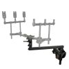 Overzicht foto Detailfoto bevestiging spiegel Raptor Rod Pod Boat Mount zonder rod pod