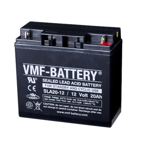 VMF SLA20 12 VRLA AGM Loodaccu 12V 20 Ah T3 terminal AVM00140 m1 big