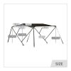 WEB 198 0052 100 Raptor Bimini Top X WIDE X TREME 400 470 Black V 08