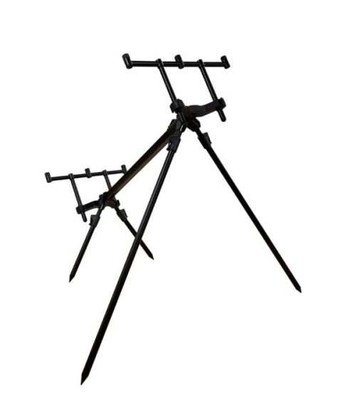 RCG RodPod Venator Tri – verstelbare aluminium rodpod voor drie hengels, inclusief draagtas en lange poten