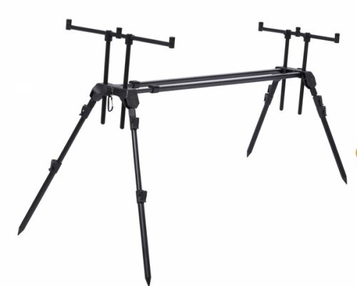 RCG RodPod Venator Tri – verstelbare aluminium rodpod voor drie hengels, inclusief draagtas en lange poten
