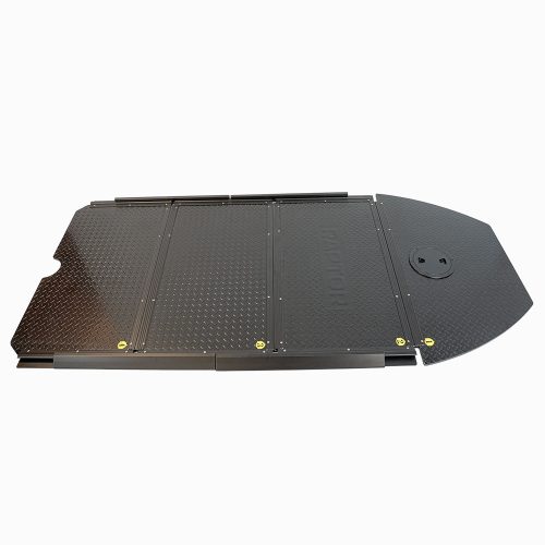 Overzicht van Raptor composiet boot vloer met aluminium toplaag