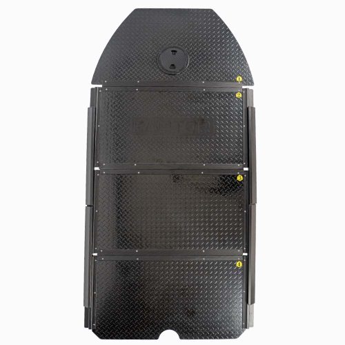 Overzicht van Raptor composiet boot vloer met aluminium toplaag