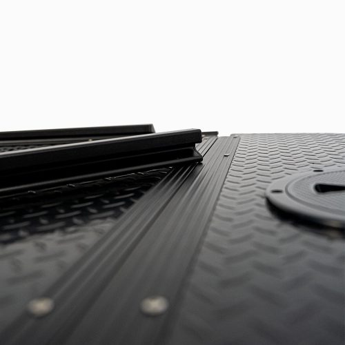 Close-up van composietmateriaal met aluminium toplaag