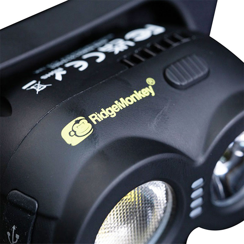 RidgeMonkey Headtorch VRH150X detailfoto bovenkant