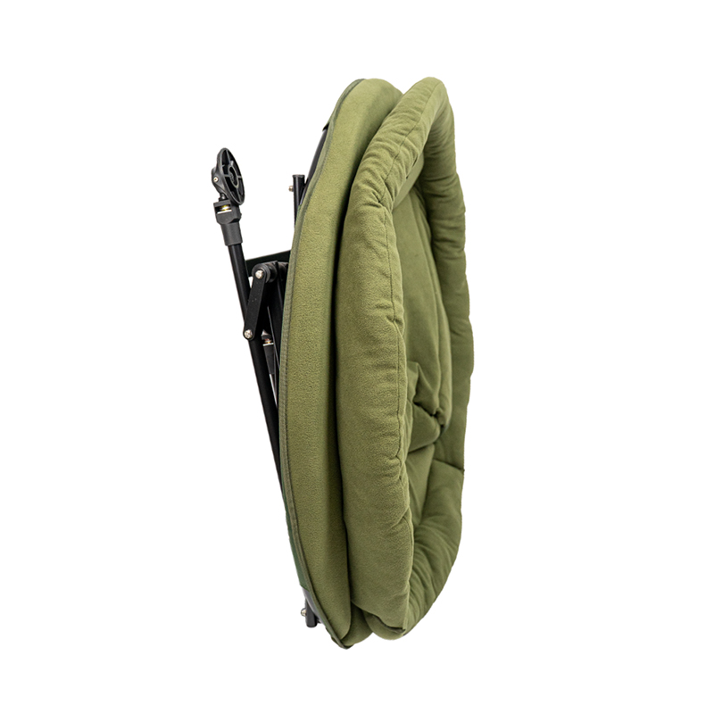 RCG Orbit Chair 1RCG Orbit Chair – comfortabele moon chair met microfleece en verstelbare poten overzicht foto ingeklapt zijkant