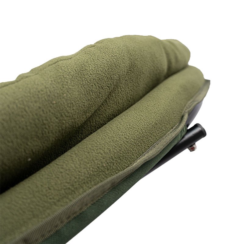 RCG Orbit Chair – comfortabele moon chair met microfleece en verstelbare poten detail foto kussen en frame rugleuning