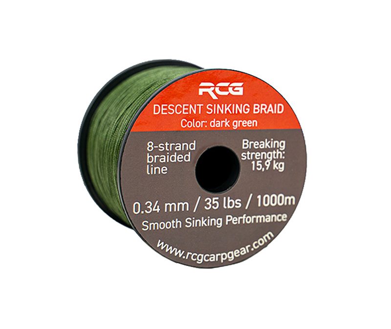 RCG Vislijn Descent Sinking Gevlochten Groen – 34lbs