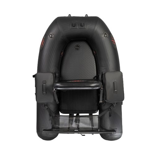 Raptor BellyBoat incl tassen vooraanzicht met stoel
