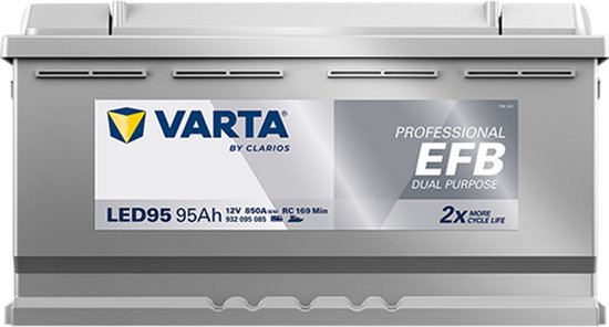 Varta LED95 Professional EFB Dual Purpose accu 12V 95Ah