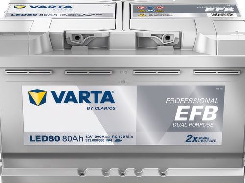 Varta LED80 Professional EFB Dual Purpose accu 12V 80Ah